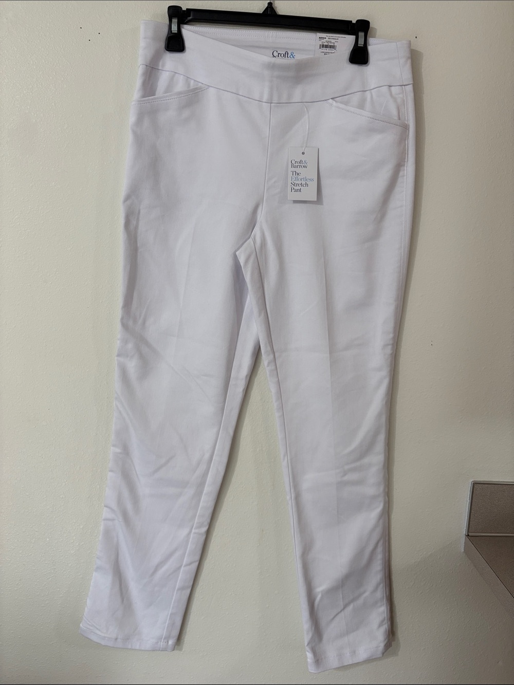 NWT Croft & Barrow The Efortless Stretch Woven Pant Size 8 Regular